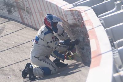 NASCAR halts Michigan race to repair wall after vicious Elliott, Bell crash
