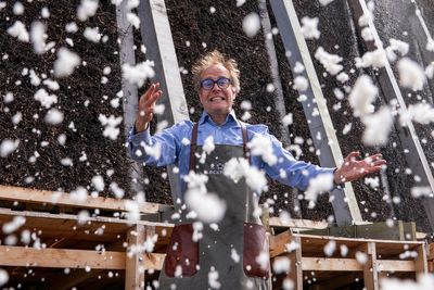 Couple reviving Ayrshire salt-making complete huge new tower of thorns