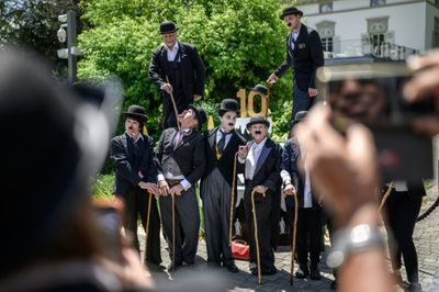 Hundreds of Charlie Chaplin lookalikes gather in Switzerland