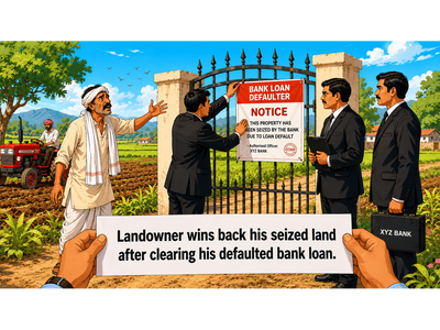 Bank auctioned pledged land after borrower defaulted but buyer took 2 years to pay 75% money; borrower cleared the dues, fought and won the case in SC to get his land back