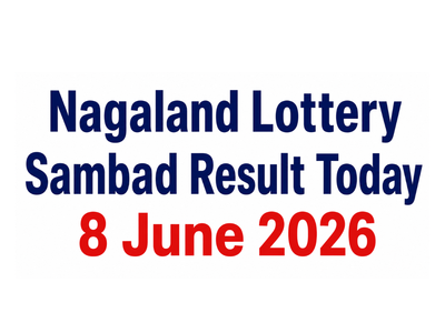 Nagaland Lottery Sambad Result Today, 8 June 2026: Check Rs 1 crore prize winning number & full list here