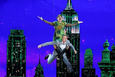 Pink dazzles Tony Awards audience with Neil Patrick Harris stunt and a show-stopping Moulin Rouge! medley