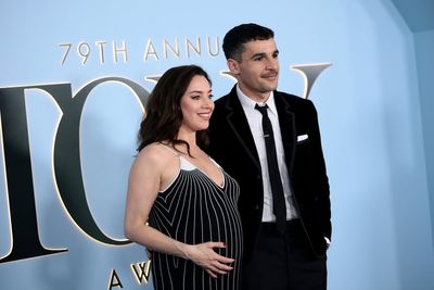 Pregnant Aubrey Plaza supports new boyfriend Christopher Abbott at Tony Awards