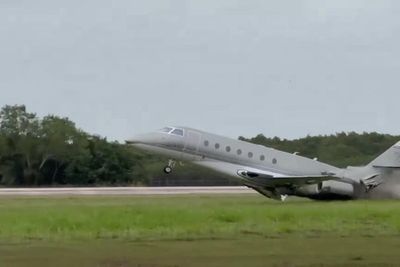 Private jet crashes on runway during emergency landing at Dominican Republic airport