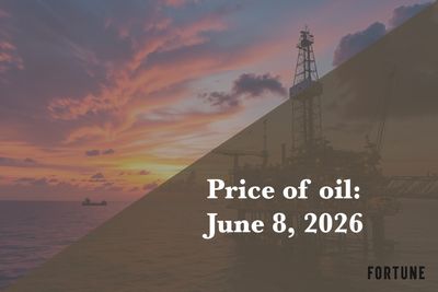 Current price of oil as of June 8, 2026