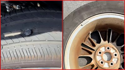 Woman got a flat tire and drove to the repair shop. hen the mechanic showed her what caused it — and she had a lot of questions