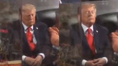 Donald Trump Copes With Being Booed At The Knicks Playoff Game By Having A Little Nap