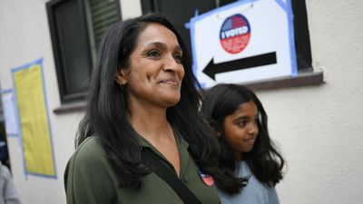 Left-winger beats Trump-backed Republican to advance to LA mayor runoff