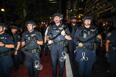 Knicks watch party descends into chaos as NYPD cops pepper spray brawling New York fans