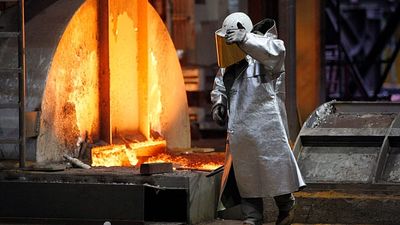 German industrial output rises for the first time this year but is still 'too little'