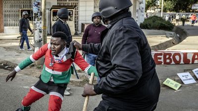 At least one person killed protesting Ebola quarantine centre for US citizens in Kenya