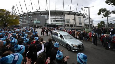 Final send off for AFL legend after beastly battle