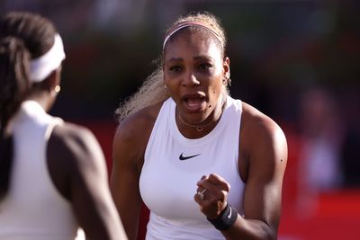 Serena Williams celebrates winning return at Queen’s as legend receives standing ovation