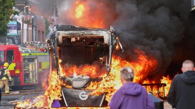 Belfast protesters set vehicles on fire, block roads over brutal street stabbing