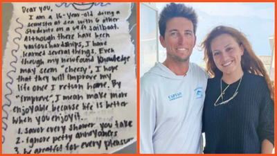 Teen’s message in a bottle reached a North Carolina fisherman. Twelve years later, their reunion went viral on TikTok