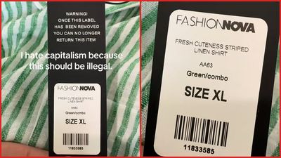 Denver woman bought a ‘linen’ shirt from Fashion Nova. Then she checked the inside label: ‘that is illegal though’
