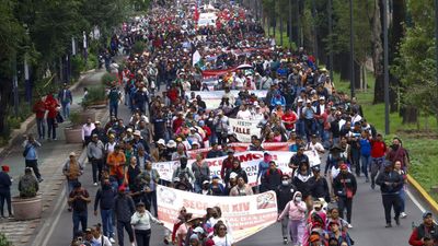 Striking teachers bring Mexico City to a standstill ahead of World Cup
