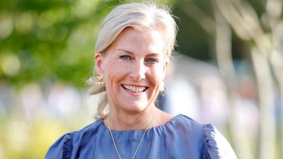 Duchess Sophie's silky blouse is an elevated alternative to T-shirts and delivers the perfect amount of arm coverage