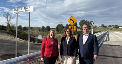 Open to traffic: first cars cross new 'flood-proof' Melville bridge