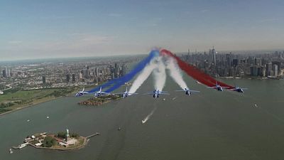 USA: French Air Force display marks 250 years of American independence