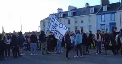 Hundreds gather in Ayr town centre after Belfast stabbing attack