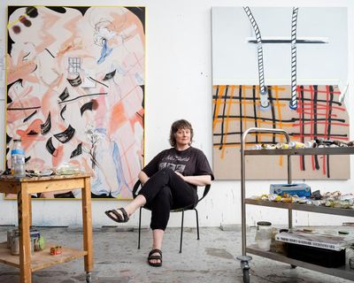 ‘Making paintings at this moment is total folly’: the cosmic, chaotic art of Caragh Thuring