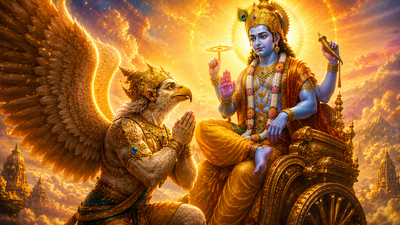 How Garuda Won Lord Vishnu's Heart Without Amrit