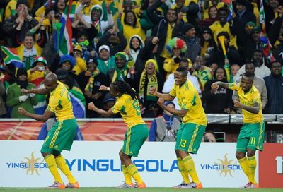 Golden goal: Siphiwe Tshabalala for South Africa v Mexico at the 2010 World Cup