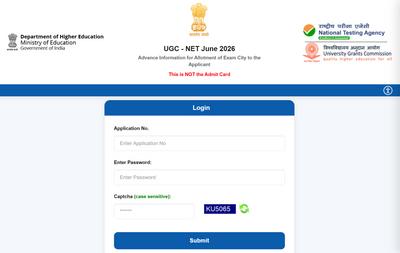 UGC NET June 2026 city intimation slip released at ugcnet.nta.nic.in, check steps to download, direct link, admit card update and more
