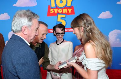 Taylor Swift got Tom Hanks and Tim Allen to sign very special item at Toy Story 5 premiere