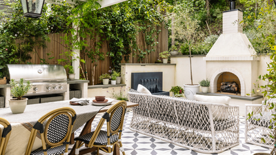 This Romantic Courtyard Garden Renovation Might Be the Ultimate Space to Spend Time Outdoors — It's Warm, Enclosed, and Layered "Without Being Precious"