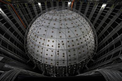 An underground detector in China unveils its first major findings about mysterious ghost particles