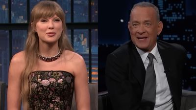 I Don't Know What's Sweeter: Taylor Swift Bringing Her Original Tape To The Toy Story 5 Premiere Or Tom Hanks' Response