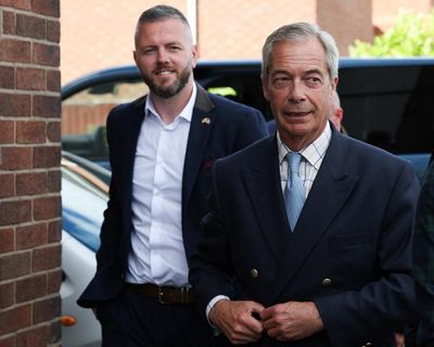 Farage suddenly returns to political stage – but dodges questions about £5m gift