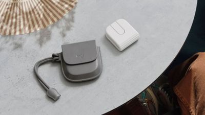 Logitech's new mouse comes with a little bag to carry it around in. Oh, and it's foldable too