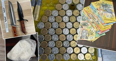 Violent Isabella Plains robbery probe leads to ammunition, knives, cash and drugs