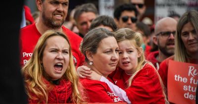 In pictures: the frustrated faces on ACT teachers during today's historic strike