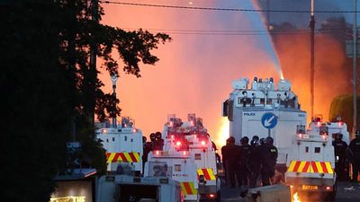 Police fire water cannon at demonstrators as Belfast anti-immigration protests continue