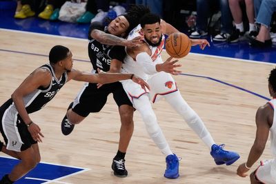 Knicks stun Spurs with record-breaking comeback to go 3-1 up in NBA Finals