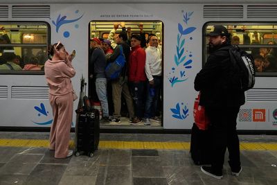 Mexico City metro station’s World Cup makeover divides locals as it’s branded ‘failed aesthetic’