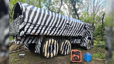 Why Russian trucks in Ukraine are covered in ‘zebra’ camouflage