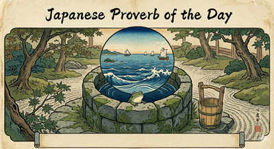 Japanese proverb of the day: 'A frog in the well knows nothing of the...' - thought-provoking lessons on lifelong learning, curiosity, expanding knowledge and why you must go beyond your comfort zone to be successful