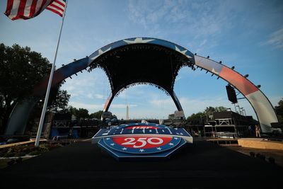 First look inside the UFC 250 octagon on the White House lawn ahead of Trump’s 80th birthday fight