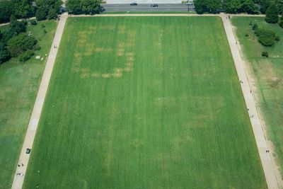 US authorities investigate huge etching of ‘8647’ on National Mall grounds