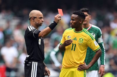 Three red cards in World Cup opening game - why were South Africa and Mexico players sent off?