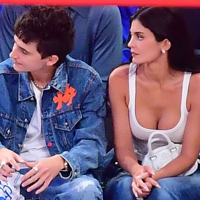 Kylie Jenner and Timothée Chalamet's Double-Denim Outfits Sent the New York Knicks to Game 5