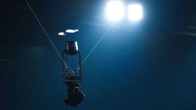Camera lovers, avert your eyes! Viral video shows a spidercam cable camera smoking and falling to its death during international soccer match