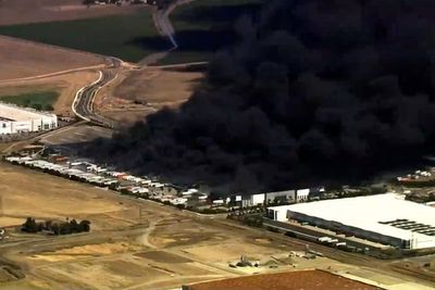 Fire at medical equipment warehouse in California prompts evacuations at nearby warehouses