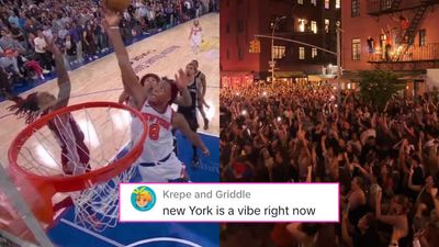 NYC Was In Full-Blown Celebration Mode After The Knicks Won Game 4