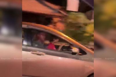 Man allows 9-year-old son to drive car on public road